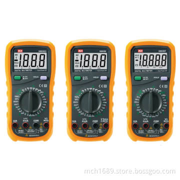 Digital Multimeter, AC/DC Voltage/Current, 2kHz~20kHz, 2000/2000/20000 Counts (MCH-9600D/9880B/9600F)